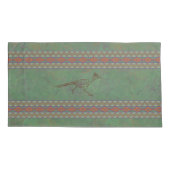 Southwest Roadrunner Sagebrush Green Kussensloop (Achterkant-Links)