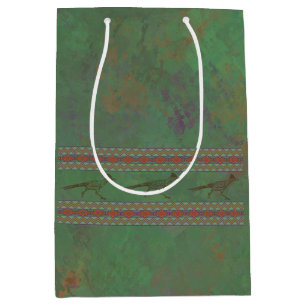 Southwest Roadrunner Sagebrush Green Medium Cadeauzakje