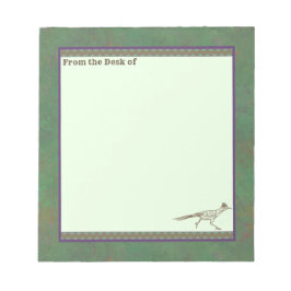 Southwest Roadrunner Sagebrush Green Notitieblok