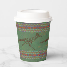 Southwest Roadrunner Sagebrush Green Papieren Bekers