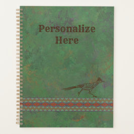 Southwest Roadrunner Sagebrush Green Planner