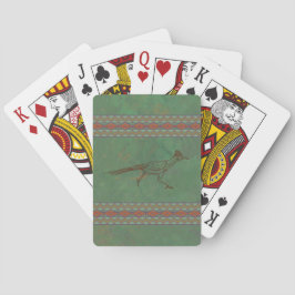 Southwest Roadrunner Sagebrush Green Pokerkaarten
