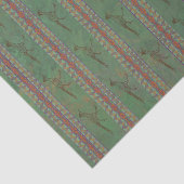 Southwest Roadrunner Sagebrush Green Tissuepapier (Detail)