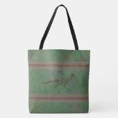 Southwest Roadrunner Sagebrush Green Tote Bag (Voorkant)