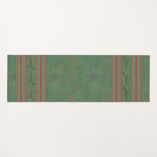 Southwest Roadrunner Sagebrush Green Yogamat (Voorkant (horizontaal))