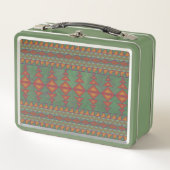 Southwest Sagebrush Green Geometric Design (Voorkant)