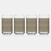 Southwest Sagebrush Green Geometric Design Blikvorm Glas (Rechts)