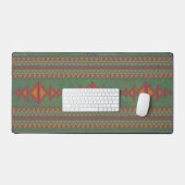 Southwest Sagebrush Green Geometric Design Bureaumat (Keyboard & Muis)