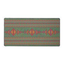 Southwest Sagebrush Green Geometric Design