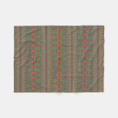 Southwest Sagebrush Green Geometric Design Fleece Deken (Voorkant (Horizontaal))
