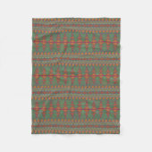 Southwest Sagebrush Green Geometric Design Fleece Deken (Voorkant)