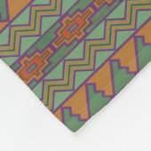 Southwest Sagebrush Green Geometric Design Fleece Deken (Hoek)
