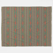 Southwest Sagebrush Green Geometric Design Fleece Deken (Voorkant (Horizontaal))