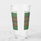 Southwest Sagebrush Green Geometric Design Glas (Links)