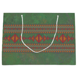 Southwest Sagebrush Green Geometric Design Groot Cadeauzakje