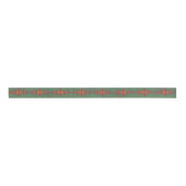 Southwest Sagebrush Green Geometric Design Grosgrain Lint (Voorkant)
