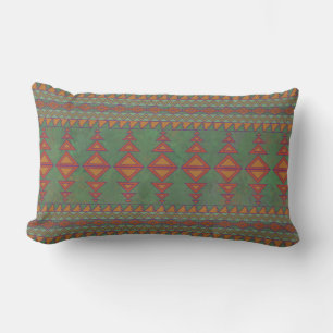 Southwest Sagebrush Green Geometric Design Kussen