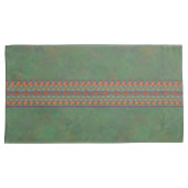 Southwest Sagebrush Green Geometric Design Kussensloop (Voorkant-Rechts)