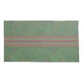 Southwest Sagebrush Green Geometric Design Kussensloop (Achterkant-Links)