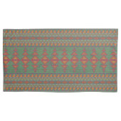 Southwest Sagebrush Green Geometric Design Kussensloop (Voorkant-Links)