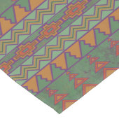 Southwest Sagebrush Green Geometric Design Lange Tafelloper (Hoek)