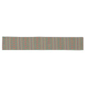 Southwest Sagebrush Green Geometric Design Lange Tafelloper (Horizontaal)