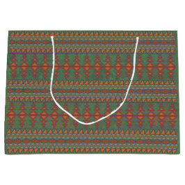 Southwest Sagebrush Green Geometric Design Large G Groot Cadeauzakje