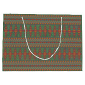 Southwest Sagebrush Green Geometric Design Large G Groot Cadeauzakje (Achterkant)