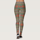 Southwest Sagebrush Green Geometric Design Legging (Achterkant)