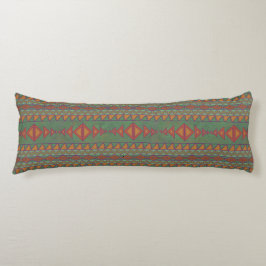 Southwest Sagebrush Green Geometric Design Lichaamskussen