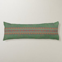 Southwest Sagebrush Green Geometric Design Lichaamskussen