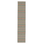 Southwest Sagebrush Green Geometric Design Medium Tafelloper (Voorkant)