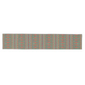 Southwest Sagebrush Green Geometric Design Medium Tafelloper (Horizontaal)