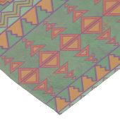 Southwest Sagebrush Green Geometric Design Medium Tafelloper (Hoek)