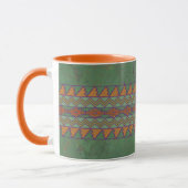 Southwest Sagebrush Green Geometric Design Mok (Links)