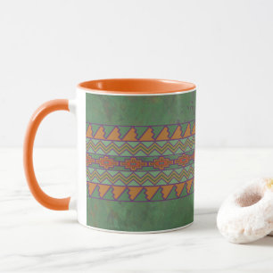 Southwest Sagebrush Green Geometric Design Mok