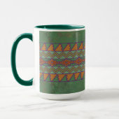 Southwest Sagebrush Green Geometric Design Mok (Links)