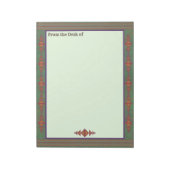 Southwest Sagebrush Green Geometric Design Notitieblok (Linkerzijde)