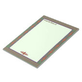 Southwest Sagebrush Green Geometric Design Notitieblok (Schuin)