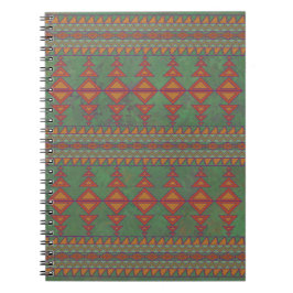 Southwest Sagebrush Green Geometric Design Notitieboek