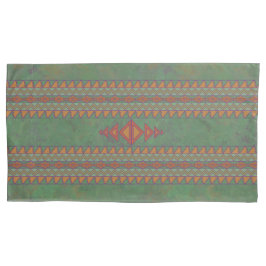 Southwest Sagebrush Green Geometric Design Pillow Kussensloop