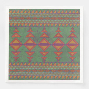 Southwest Sagebrush Green Geometric Design Servet