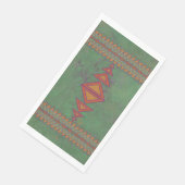 Southwest Sagebrush Green Geometric Design Servet (Hoek)