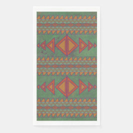 Southwest Sagebrush Green Geometric Design Servet