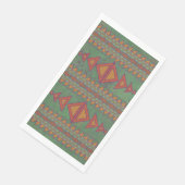 Southwest Sagebrush Green Geometric Design Servet (Hoek)