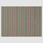 Southwest Sagebrush Green Geometric Design Tissue Tissuepapier (Voorkant)