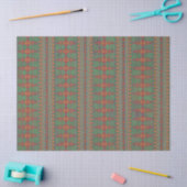 Southwest Sagebrush Green Geometric Design Tissuepapier (Craft)