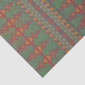 Southwest Sagebrush Green Geometric Design Tissuepapier (Detail)