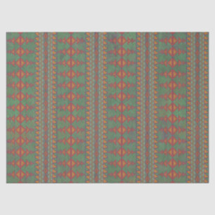 Southwest Sagebrush Green Geometric Design Tissuepapier