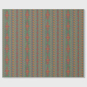 Southwest Sagebrush Green Geometric Design Wrappin Cadeaupapier (Vlak)